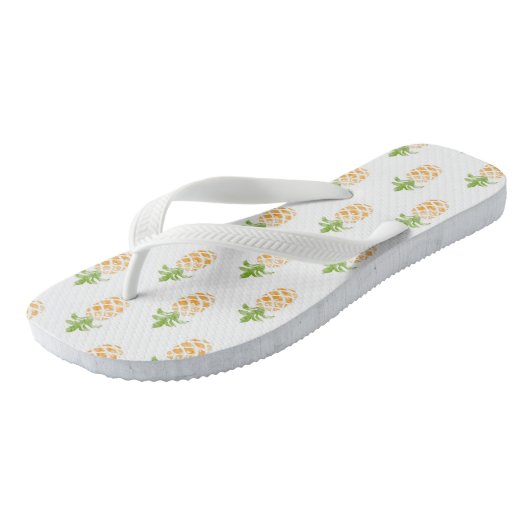 Ananas-Flip Flops Badesandalen (Schrägansicht)