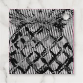 Ananas Foil Favor Tags (Rückseite)