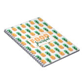 Ananas Food Journal Spiral Foto Notebook Notizblock (Rechte Seite)