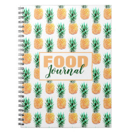 Ananas Food Journal Spiral Foto Notebook Notizblock