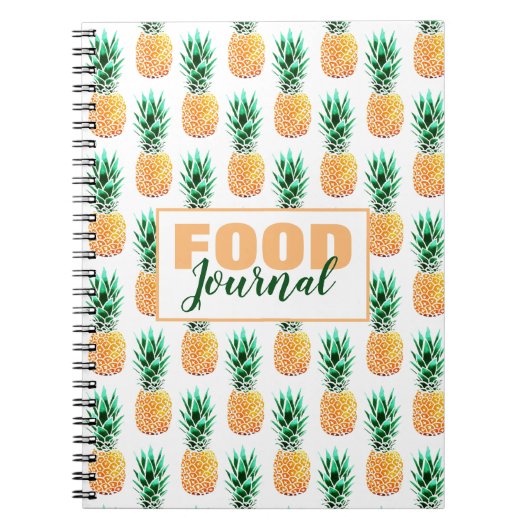 Ananas Food Journal Spiral Foto Notebook Notizblock (Vorderseite)