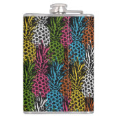 Ananas, frei und süß flachmann (Rückseite)