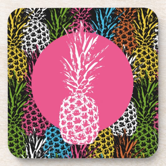 Ananas, frei und süß getränkeuntersetzer (Vorderseite)