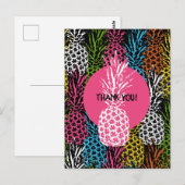 Ananas, frei und süß postkarte (Vorne/Hinten)