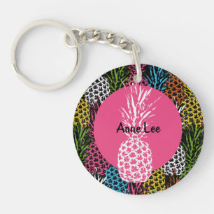 Ananas, frei und süß schlüsselanhänger