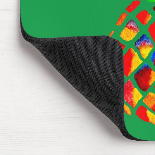 Ananas Frucht bunt Pop Art Mousepad (Ecke)