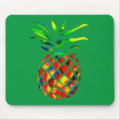 Ananas Frucht bunt Pop Art Mousepad (Vorne)