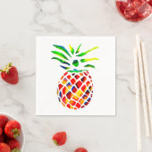 Ananas Frucht bunt Pop Art Serviette (Beispiel)