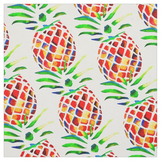 Ananas Frucht bunt Pop Art Stoff (Muster)
