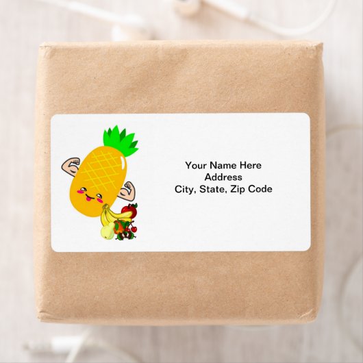 Ananas Frucht Etiketten (Insitu)