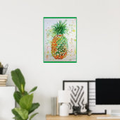 Ananas Frucht Food Tropical Art Poster (Heimbüro)