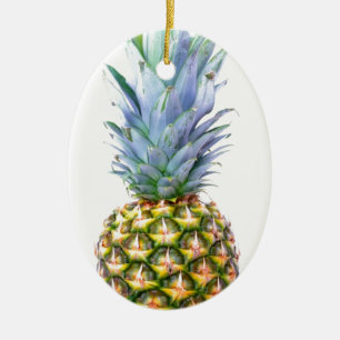 Ananas Frucht Strand Dessert Bunt Tropisch Keramikornament