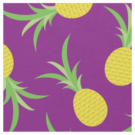 Ananas Frucht Tropisch Kind Niedlich Stoff (Nahaufnahme)