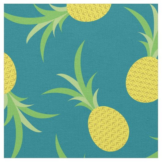 Ananas Frucht tropisches Kid Niedlich Stoff (Nahaufnahme)