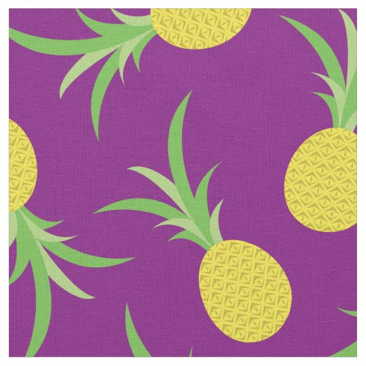 Ananas Frucht tropisches Kid Niedlich Stoff (Nahaufnahme)