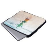 Ananas-Früchte am Strand am Morgen Laptopschutzhülle (Vorne Knopf)