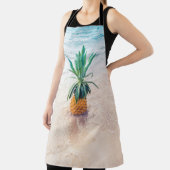 Ananas-Früchte am Strand am Morgen Schürze (InSitu)