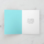 Ananas & Früchte auf Periwinkle Geburtstagsgrüße Karte (Innenseite)