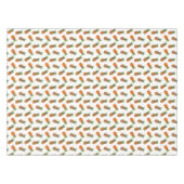 Ananas Früchte auf weißem Tablettenkern Tischdecke (Vorderseite (Horizontal))