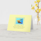 Ananas & Früchte Sommer Geburtstagsgruß Karte (Gelbe Blume)
