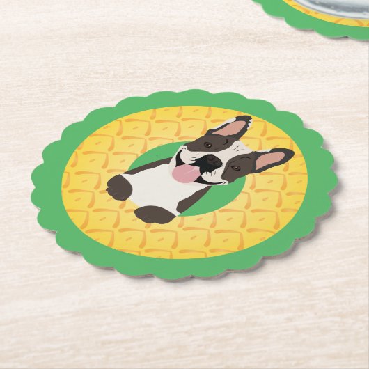 Ananas-Früchte Untersetzer (angewinkelt)