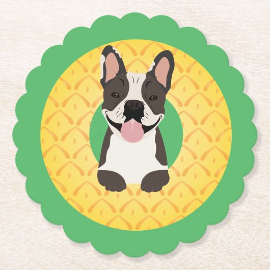 Ananas-Früchte Untersetzer (Vorderseite)