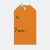 Ananas Fruchtfutter tropische Früchte Orange Limon Geschenkanhänger (Rückseite)