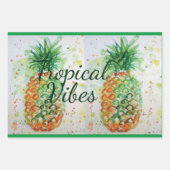 Ananas Fruchtfutter tropische Früchte Orange Limon Geschenkpapier Set (Vorderseite)