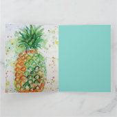 Ananas Fruchtfutter tropische Früchte Orange Limon Karte (Innenseite)