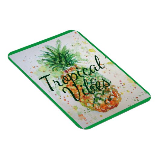 Ananas Fruchtfutter tropische Früchte Orange Limon Magnet (Rechte Seite)