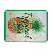 Ananas Fruchtfutter tropische Früchte Orange Limon Magnet (Horizontal)