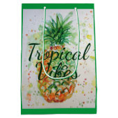 Ananas Fruchtfutter tropische Früchte Orange Limon Mittlere Geschenktüte (Rückseite)