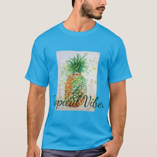Ananas Fruchtfutter tropische Früchte Orange Limon T-Shirt (Vorderseite)