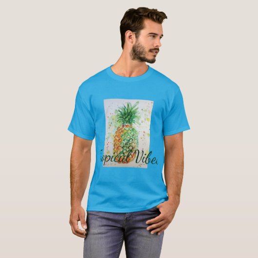 Ananas Fruchtfutter tropische Früchte Orange Limon T-Shirt (Vorne ganz)