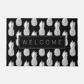 Ananas Fruchtmuster angepasste Begrüßungstürmatte Fußmatte (Vorderseite)