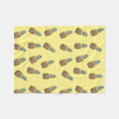 Ananas Fruchtmuster Fleecedecke (Vorderseite (Horizontal))