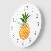 Ananas-Fruchtsäulenuhr Große Wanduhr (Winkel)
