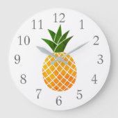 Ananas-Fruchtsäulenuhr Große Wanduhr (Vorderseite)