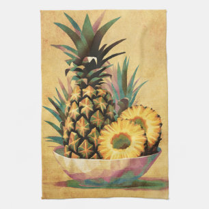 Ananas Fruchtschale Geschirrtuch