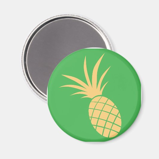 Ananas-Fruchtsymbol Magnet (Vorderseite/Rückseite)