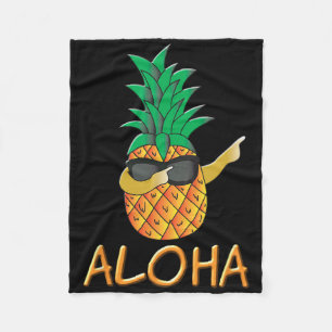 Ananas Fruit Aloha Beaches Hawaii - Surf neu Fleecedecke