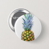 Ananas Fruit Beach Dessert Colorful Tropical Button (Vorne & Hinten)