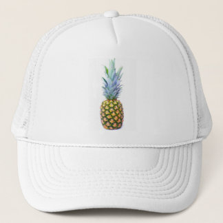 Ananas Fruit Beach Dessert Colorful Tropical Truckerkappe