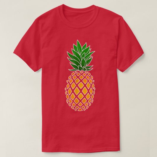 Ananas Fruit Diamond Shape Artwork 13092833 T-Shirt (Design vorne)