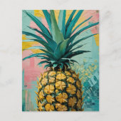 Ananas-Fusion Feiertagspostkarte (Vorderseite)