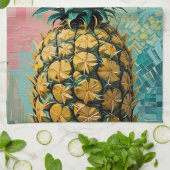 Ananas-Fusion Geschirrtuch (Gefaltet)
