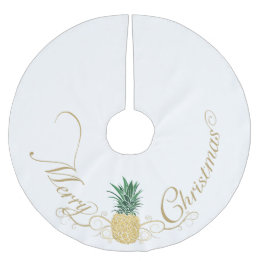 Ananas Gastfreundschaft Weihnachten Polyester Weihnachtsbaumdecke