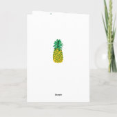 Ananas Geburtskarte Karte (Rückseite)