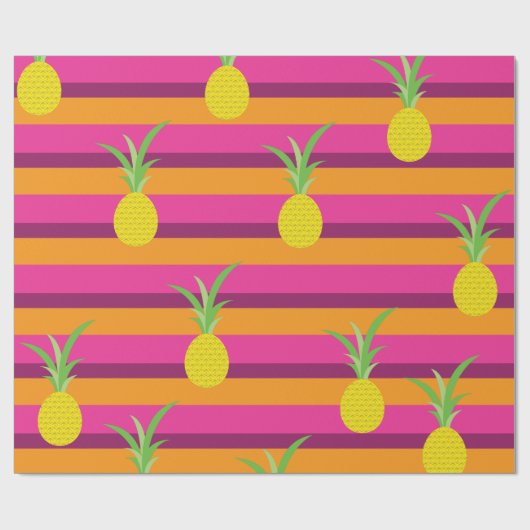 Ananas Geburtstagsparty Geschenkpapier (Flach)