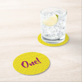 Ananas Geburtstagsparty Runder Pappuntersetzer (Vor Ort)